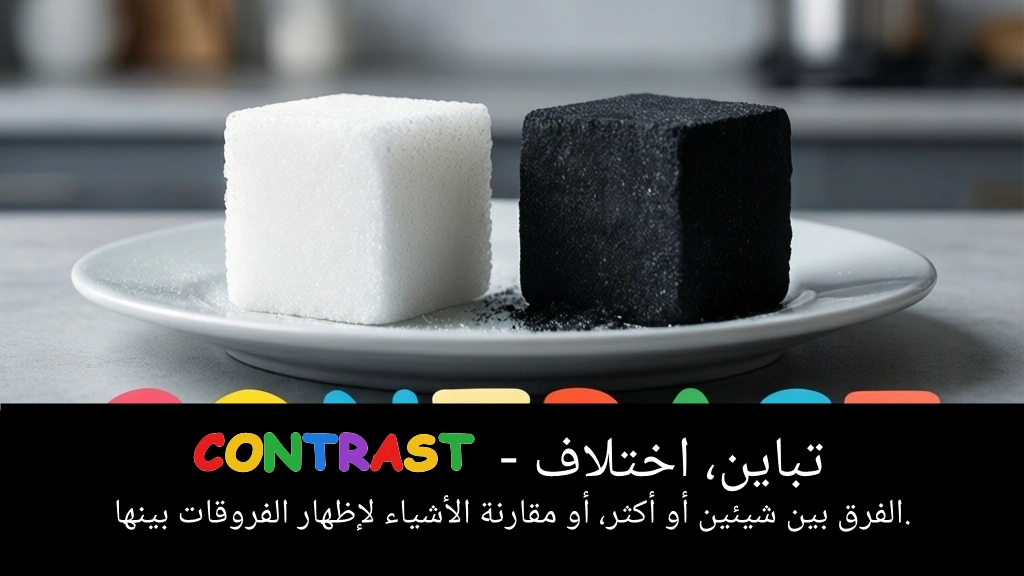 Arabic Illustration for contrast